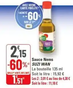 G20 Sauce nems suzi wan offre