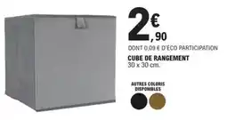 E.Leclerc Cube de rangement offre