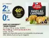 E.Leclerc Grand fermage - panés au camembert offre
