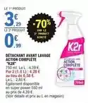 E.Leclerc K2r - détachant avant lavage action complète offre