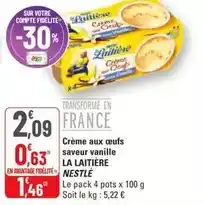 G20 Nestlé - crème aux œufs saveur vanille offre
