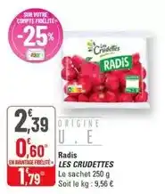 G20 Les crudettes - radis offre