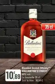 G20 Ballantine's - scotch whisky finest offre