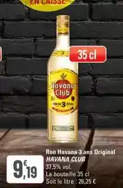G20 Havana club - ron havana 3 ans original offre