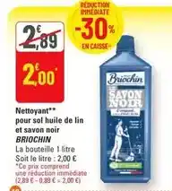 G20 Nettoyant pour sol huile de lin et savon noir offre