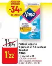 G20 Nana - protège lingerie v-protection & fraîcheur régulier offre