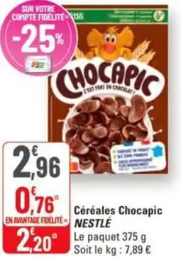G20 Céréales chocapic nestlé offre