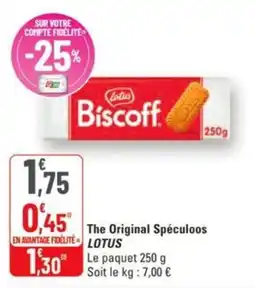 G20 The original spéculoos lotus offre