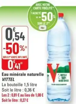 G20 Eau minérale naturelle vittel offre