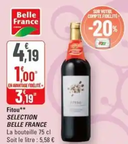 G20 Fitou selection belle france offre