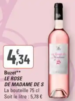 G20 Buzet le rose de madame de s offre