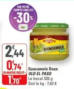 G20 Guacamole doux old el paso offre