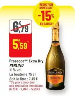 G20 Prosecc extra dry perlino offre