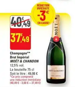 G20 Champagne brut impérial moët & chandon offre