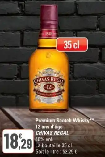G20 Premium scotch whisky 12 ans d'âge chivas regal offre