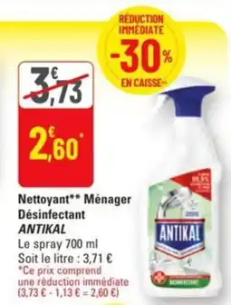 G20 Nettoyant ménager désinfectant antikal offre