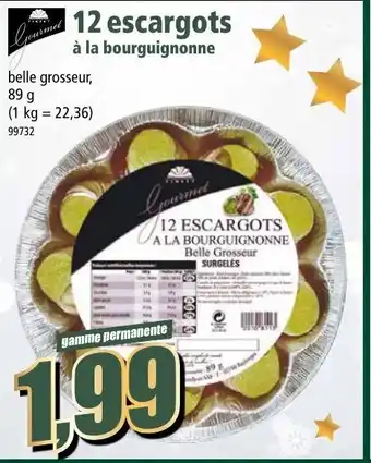 Norma 12 Escargots offre