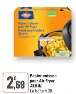 G20 Papier cuisson pour air fryer albal offre