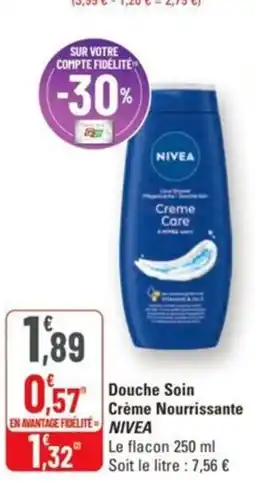 G20 Douche soin crème nourrissante nivea offre