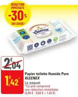 G20 Papier toilette humide pure kleenex offre