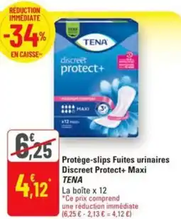 G20 Protège-slips fuites urinaires discreet protect+ maxi tena offre
