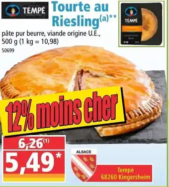 Norma Tourte au riesling offre