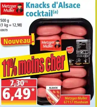 Norma Knacks d'alsace cocktail offre
