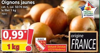 Norma Oignons jaunes offre