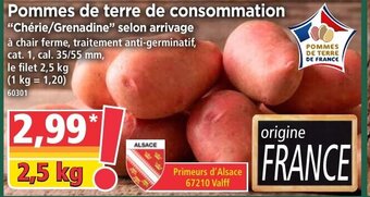 Norma Pommes de terre de consommation offre