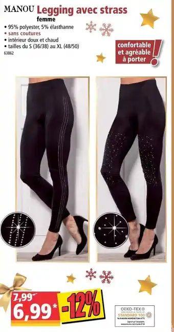Norma Legging avec strass offre