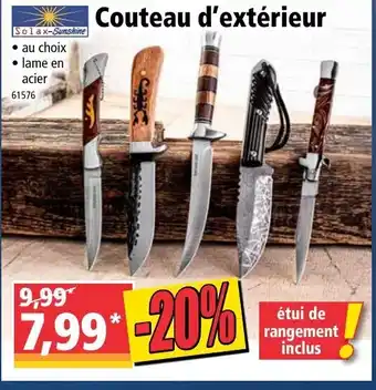 Norma Couteau d'extérieur offre
