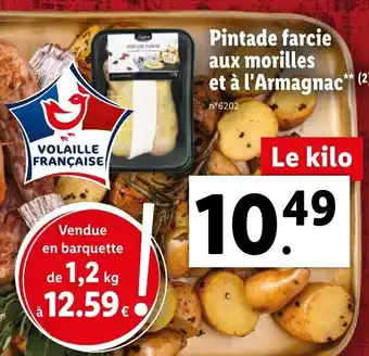 Lidl Pintade farcie aux morilles et à l'armagnac offre