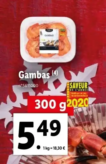 Lidl Gambas offre