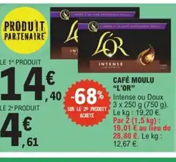 E.Leclerc Express L'OR Café moulu offre