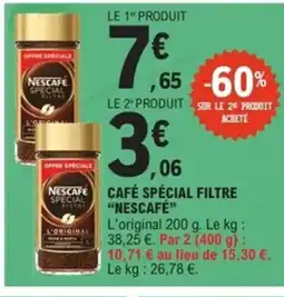 E.Leclerc Express NESCAFÉ Café spécial filtre offre