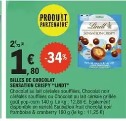 E.Leclerc Express LINDT Billes de chocolat sensation crispy offre