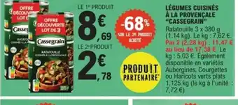 E.Leclerc Express CASSEGRAIN Légumes cuisinés à la provençale offre
