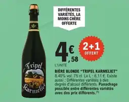 E.Leclerc Express TRIPEL KARMELIET Bière blonde offre