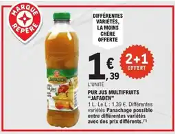 E.Leclerc Express JAFADEN Pur jus multifruits offre