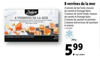 Lidl 8 Verrines de la mer offre