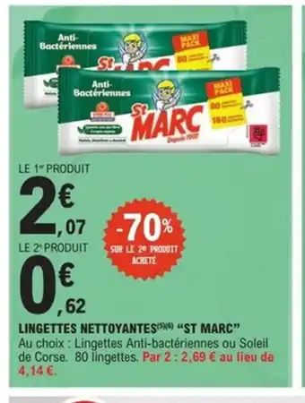 E.Leclerc Express ST MARC Lingettes nettoyantes offre