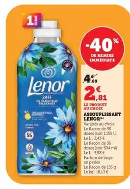 U Express LENOR Assouplissant offre