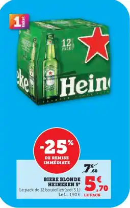 U Express HEINEKEN Biere blonde offre