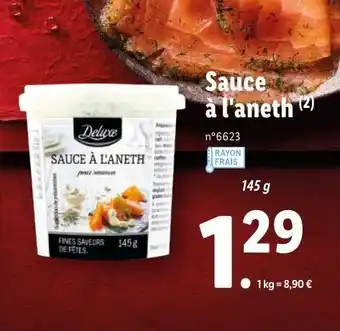 Lidl Sauce à l'aneth offre