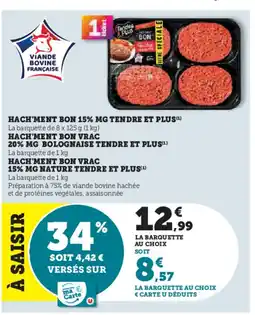 U Express TENDRE ET PLUS Hach'ment bon 15% mg offre