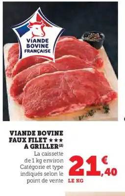 U Express Viande bovine faux filet a griller offre
