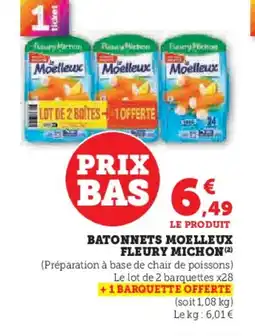 U Express FLEURY MICHON Batonnets moelleux offre