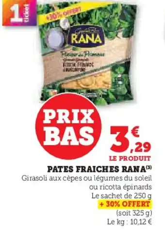 U Express RANA Pates fraiches offre