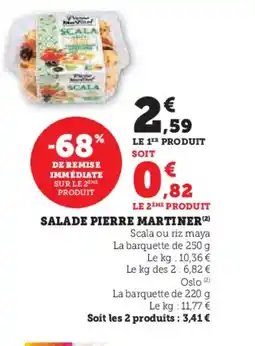 U Express PIERRE MARTINER Salade offre