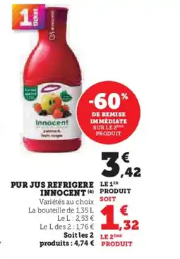 U Express INNOCENT Pur jus refrigere offre